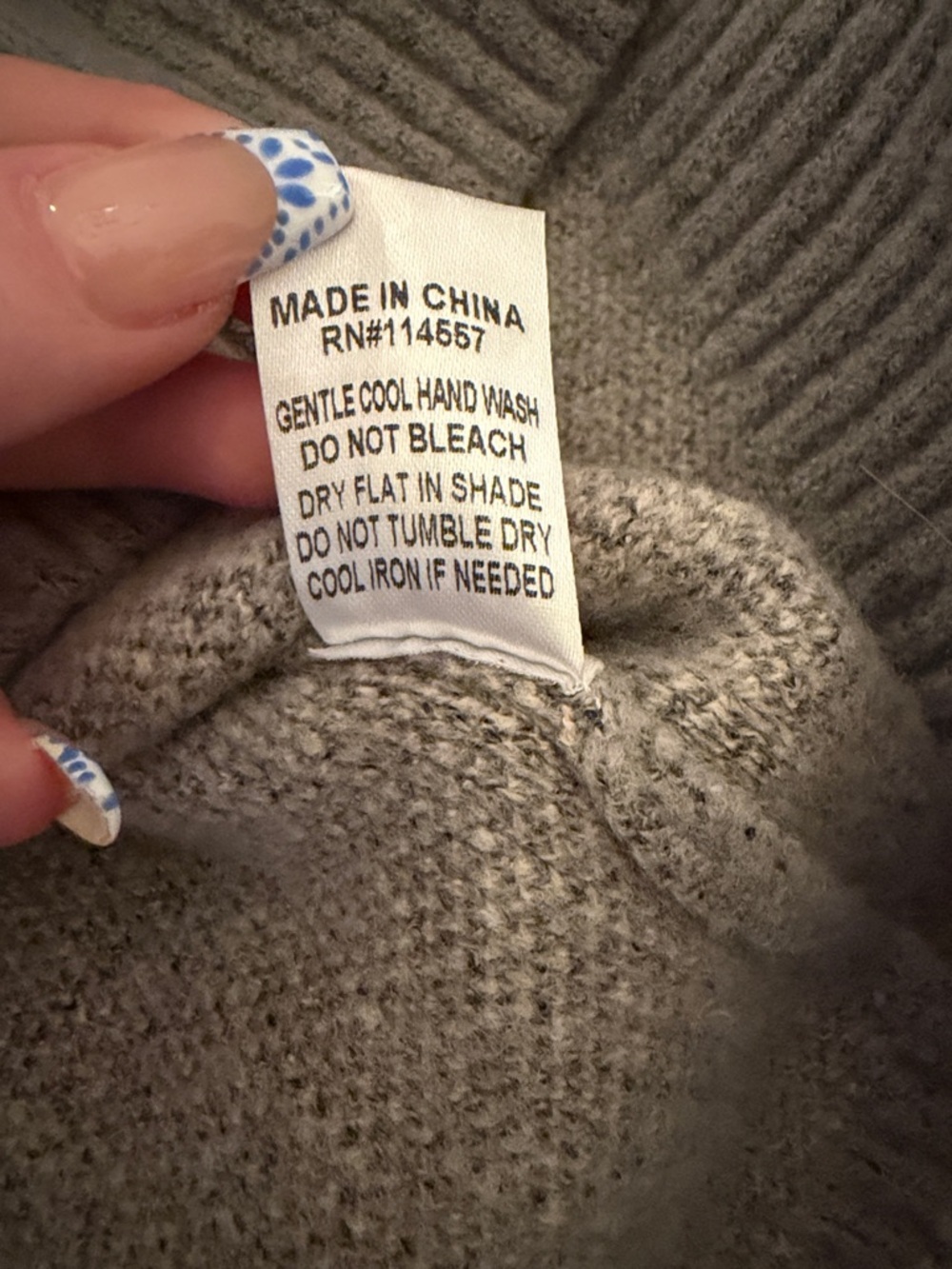 THML Beige Star Intarsia Crewneck Sweater with Gray Base - Picture 7 of 7